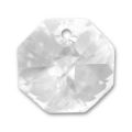 Octogone 6401  8 mm un trou Crystal  x1