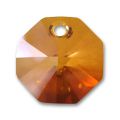 Octogone 6401  8 mm un trou Crystal Copper x1