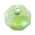 Octogone 6401  8 mm un trou Peridot x1