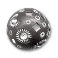 Perle ronde incrust�e de strass 20 mm Noir