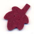 Feuille en feutrine 37x25 mm bordeaux x1