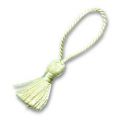 Pompon textile 25 mm vert clair x1