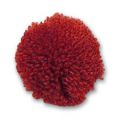 Pompon laine fine 25 mm Bordeaux x1
