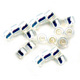 Rocaille Toho 11/0 TO11R2100 - Milky White Silver Lined
