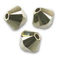 Toupies 5 mm Crystal Metallic Light Gold 2X x20