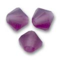 Toupies 4 mm Amethyst Mat x50
