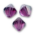 Toupies 4 mm Amethyst  x50