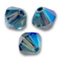 Toupies 4 mm Aquamarine AB Satin x50