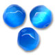 Oeil de chat facett� 8 mm bleu x10