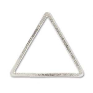 Intercalaires triangles 13 mm Placage Argent fin x15