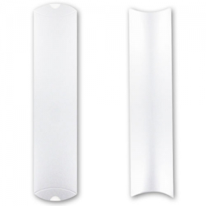 Berlingot en carton 25x6,5x2 cm Blanc x1