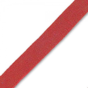 Lacet Suedine 6x1.3 mm Rouge Corail x 2 m