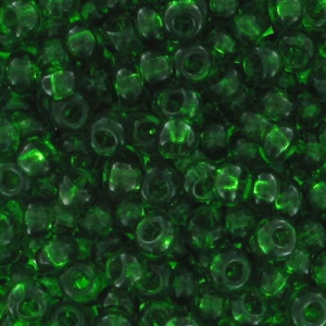 Perles rocailles Preciosa 9/0 2.5 mm - Vert bouteille x20g