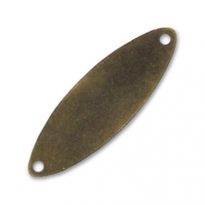 Intercalaire lisse 2 trous 30 mm bronze x1