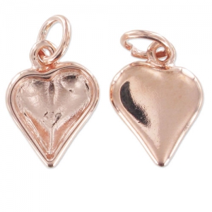Serti pendentif simple face pour cab 4809 13x12 mm doré rose