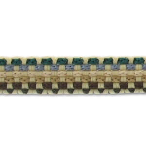 Ruban tissé 10 mm Multi Crème x 3m