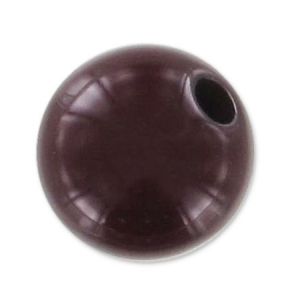 Perle en résine opaque 8 mm Bordeaux x1