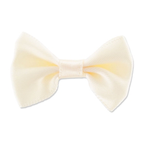 Noeud en satin 37 mm Cream