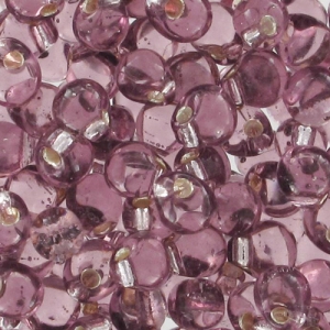Mini-gouttes Miyuki 2.8 mm DP28-0012 - Silver Lined Smoky Amethyst x8g