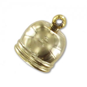 Embout en résine CCB pour corde 12mm doré clair x1