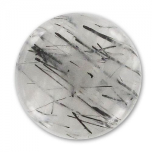 Cabochon rond 15 mm Quartz Rutile x1