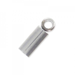 Embouts cylindriques pour cordon 1.5 mm en Acier inox x10