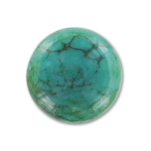 Cabochon Turquoise Naturelle 35x27 Mm (27 Carats) - Pierre Précieuse En Vrac Pour Bijoux