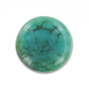 Cabochon rond 8 mm Turquoise naturelle