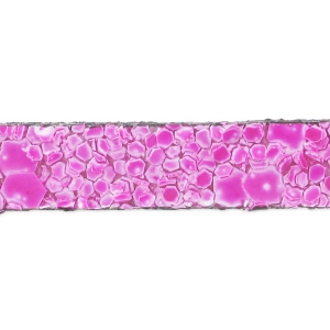 Lacet cuir reconstitué effet sable 5 mm Fuchsia x30cm