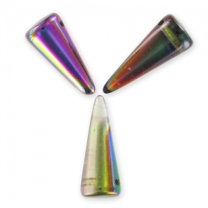 Spikes 7x17 mm Magic Violet Green x6