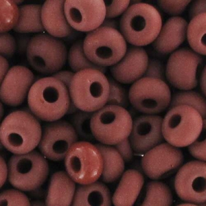 Perles rocailles Preciosa 9/0 2.5 mm - Opaque Light Chocolate Mat x20gr