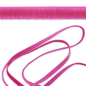 Ruban velours 4,5 mm Fuchsia x1m