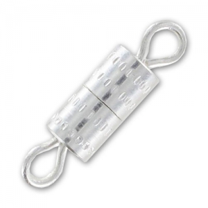 Fermoir à visser 8.5 mm Placage argent fin