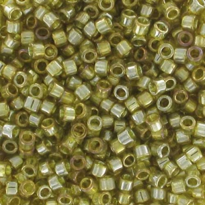 Miyuki Delica 11/0 DB0124 - Transparent Golden Olive Luster x8g