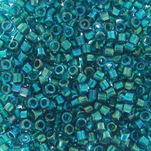 Miyuki Delica 11/0 DB1764 - Emerald Lined Aqua AB x8g
