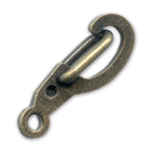 Fermoirs mousquetons de sécurité 14 mm - Bronze x10