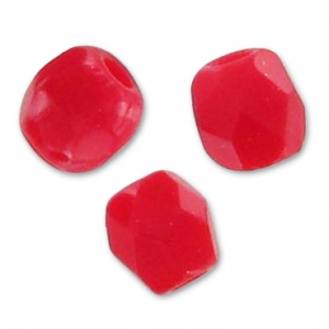 Facettes 3 mm Opaque Red x50