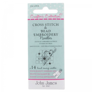 Assortiment d'aiguilles broderie en perles et point de croix 5-7-24 x14