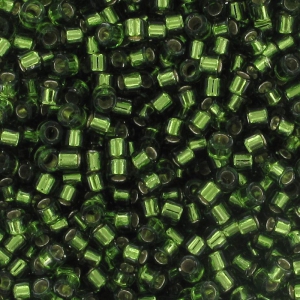 Miyuki Delica 11/0 DB1207 - Silver Lined Olive x8g