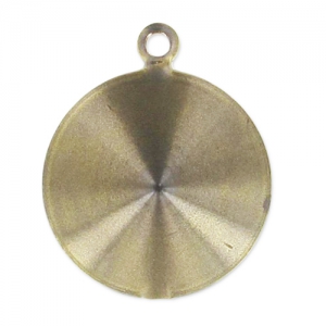 Serti pendentif à coller pour cabochon PureCrystal 1122 14 mm - Bronze x1