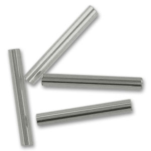 Perles rocailles Preciosa  tubes 20 mm Black Diamond Silver Lined x20g