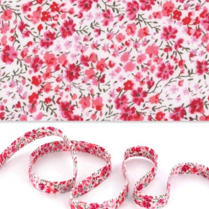 Biais en tissu Liberty - Phoebe - Rose x 1m