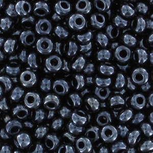 Perles rocailles Preciosa  11/0 2 mm - Jet Hematite x20g