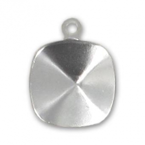 Serti pendentif à coller pour cabochon PureCrystal 4470 10 mm - Rhodié x1