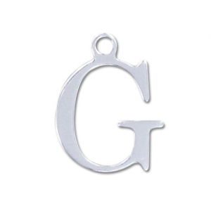 Breloque lettre G - 15 mm en Argent 925 x1