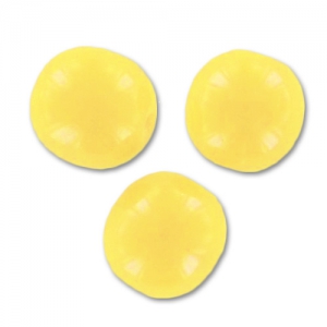 Perles en verre tchèque rondes 4 mm Opaque Jaune x50