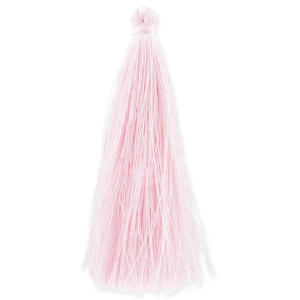 Pompon imitation soie 88-93 mm Light Rose x1