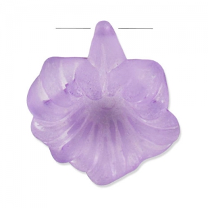 Fleur 31x27 mm Violet Frosted