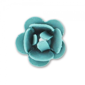 Rose métal 8 mm Vert Turquoise x1