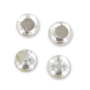 Embouts boules pour cordon 2 mm en Argent 925 x6